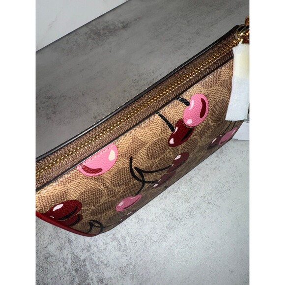 NWT!COACH Nolita 19 In Signature Canvas With Cherry Print(COACH CZ011) - Picture 5 of 7